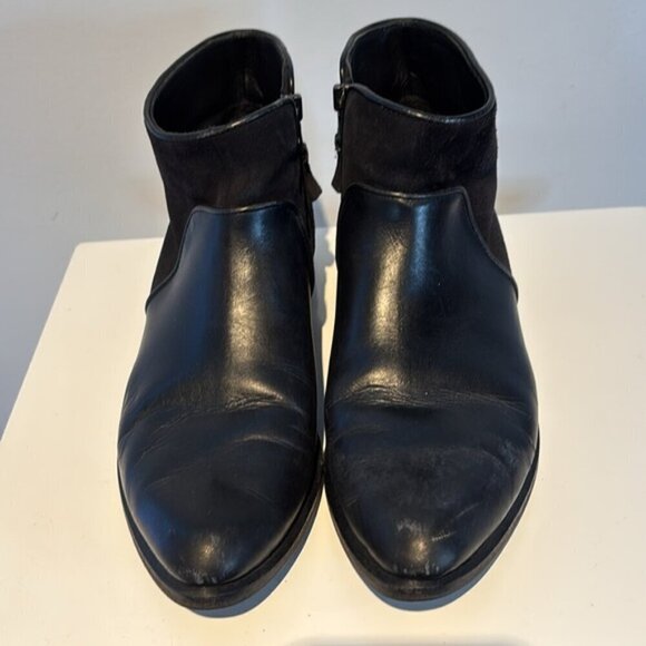 Rag & Bone Aston Suede Leather Short Ankle Biker Boot Size 9.5 - Picture 2 of 13